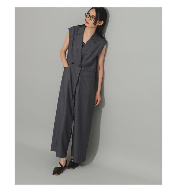 Ray BEAMS 「テーラードカラー サロペット」|オールインワン|