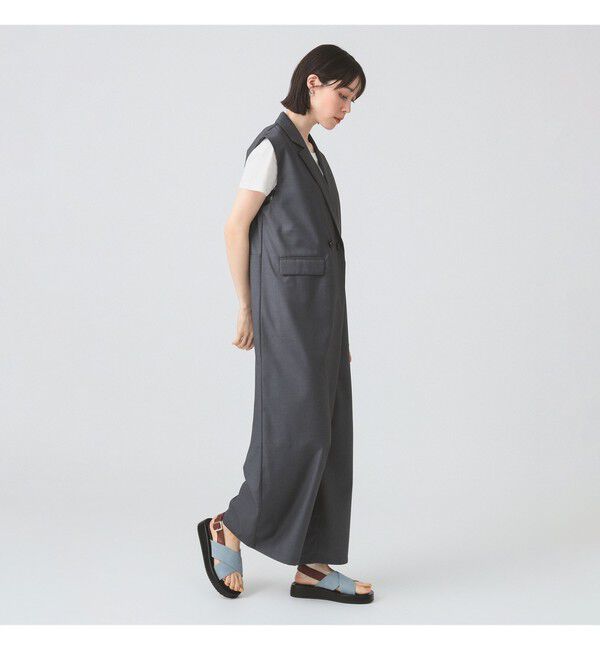 Ray BEAMS 「テーラードカラー サロペット」|オールインワン|