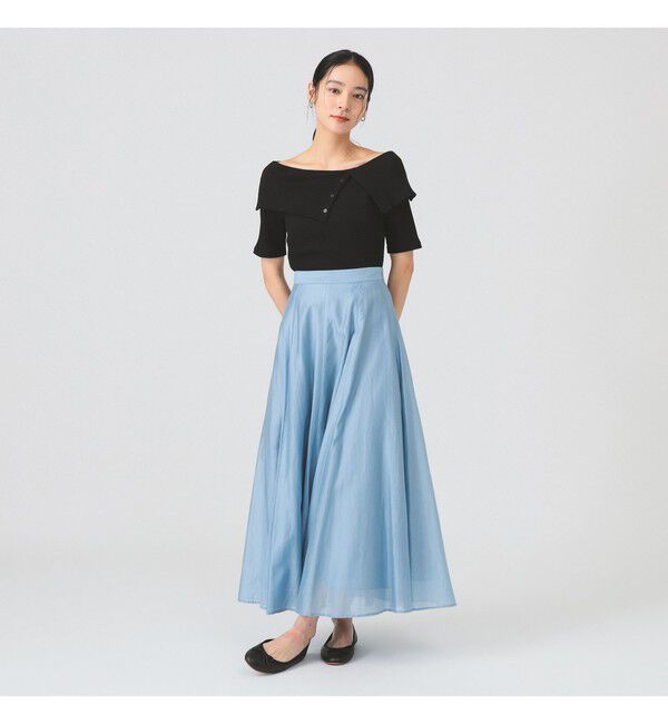 Ray BEAMS 「ビッグカラー オフショルダー Tシャツ」|Tシャツ・カットソー|