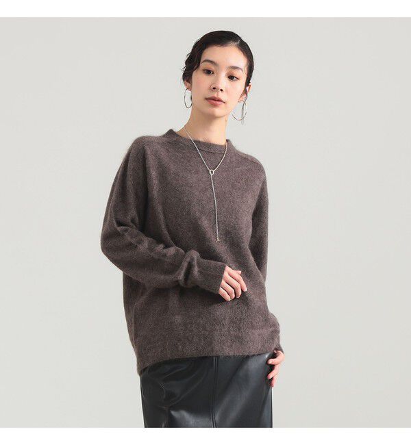Demi-Luxe BEAMS 「ATON / カシミヤ クルーネック ニット」|ニット・セーター|BROWN