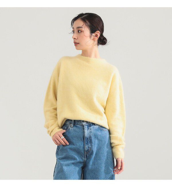Demi-Luxe BEAMS 「ATON / カシミヤ クルーネック ニット」|ニット・セーター|YELLOW