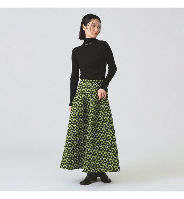 Ray BEAMS 「フラワー ジャカード フレア スカート」|スカート|
