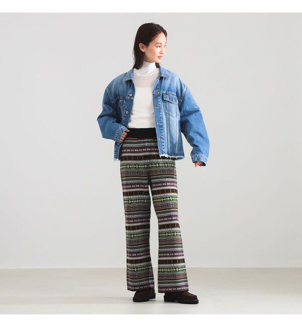 Demi-Luxe BEAMS 「INSCRIRE / フェアアイル ニットパンツ」|チノ|