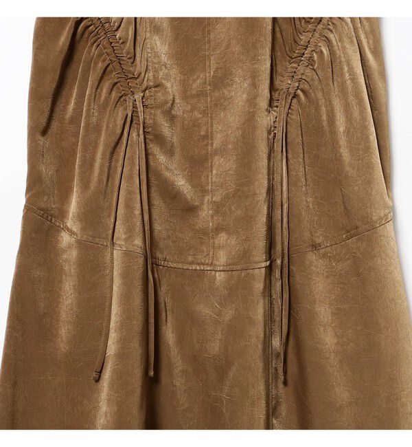 Ray BEAMS 「サテン ドロスト キャミワンピース」|ワンピース|