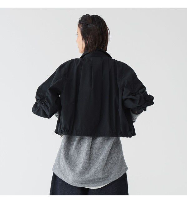 BEAMSBOY「maturely / コットン シルク ジッパー ブルゾン」|ブルゾン・スタジャン|