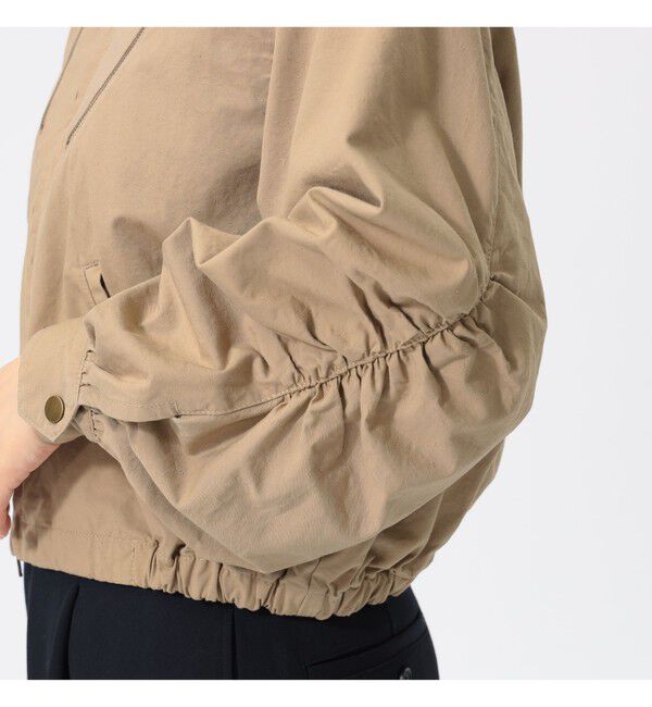 BEAMSBOY「maturely / コットン シルク ジッパー ブルゾン」|ブルゾン・スタジャン|