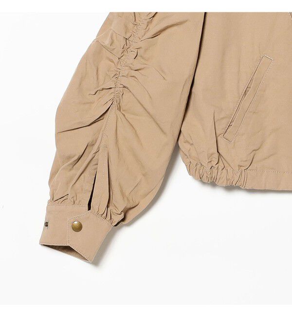 BEAMSBOY「maturely / コットン シルク ジッパー ブルゾン」|ブルゾン・スタジャン|