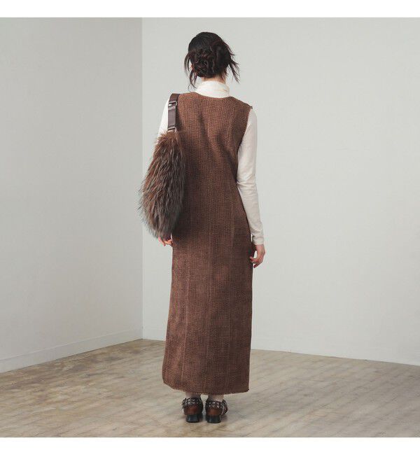 Ray BEAMS 「ツイード スタッズ ノースリーブ ワンピース」|ワンピース|