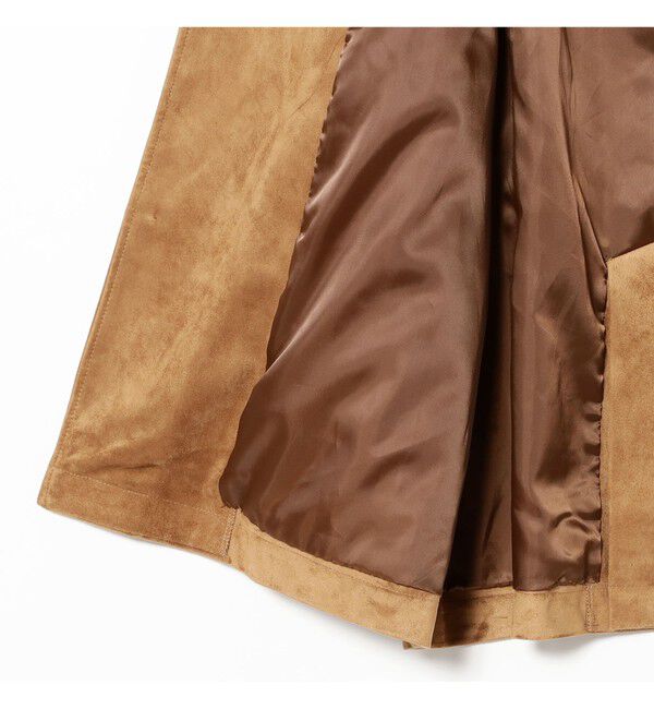 Ray BEAMS 「フェイク スエード ハーフ コート」|ダッフルコート|