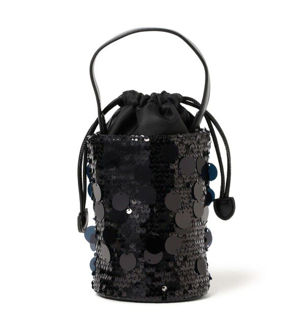 Ray BEAMS 「blicenscell / sequin buscket バッグ」|ハンドバッグ|BLACK