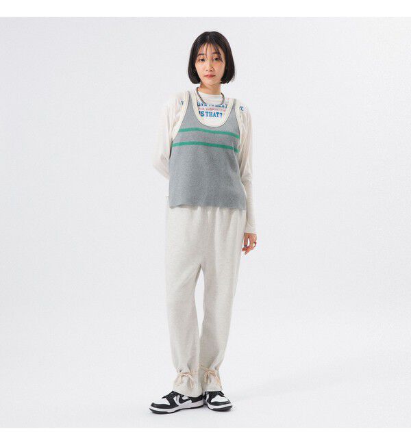 BEAMSBOY「12ゲージ ジャカード ライン タンク」|ベスト・ジレ|