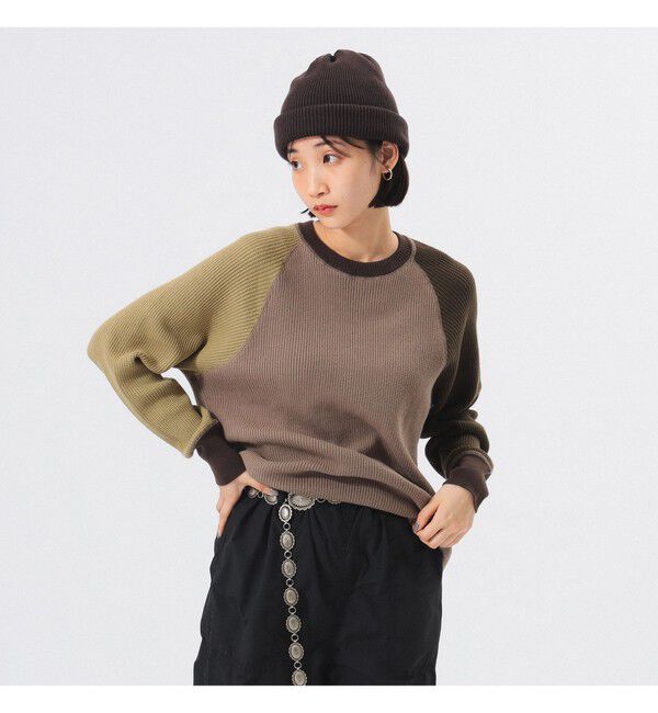 BEAMSBOY「14ゲージ ワッフル クルー」|ニット・セーター|