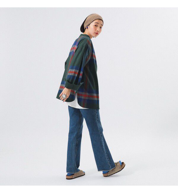 BEAMSBOY「ビッグ タータン バスク シャツ」|シャツ・ブラウス|