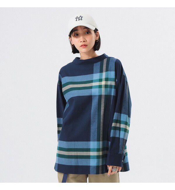 BEAMSBOY「ビッグ タータン バスク シャツ」|シャツ・ブラウス|