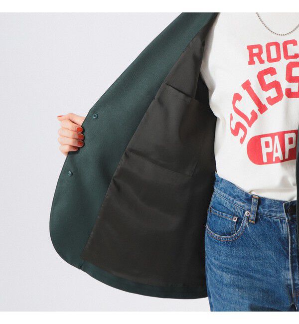 BEAMSBOY「ポリエステル ツイル スリーボタン ジャケット」|テーラードジャケット|