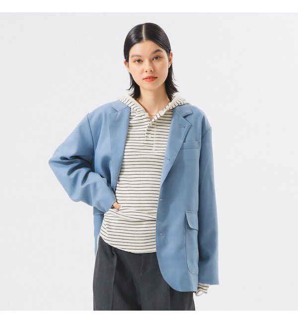 BEAMSBOY「ポリエステル ツイル スリーボタン ジャケット」|テーラードジャケット|