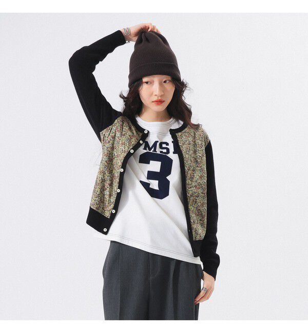 BEAMSBOY「リバティ パッチ カーディガン」|ニット・セーター|