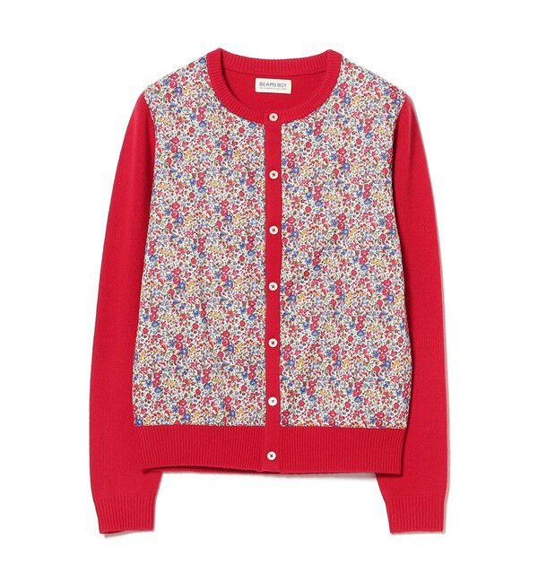 BEAMSBOY「リバティ パッチ カーディガン」|ニット・セーター|