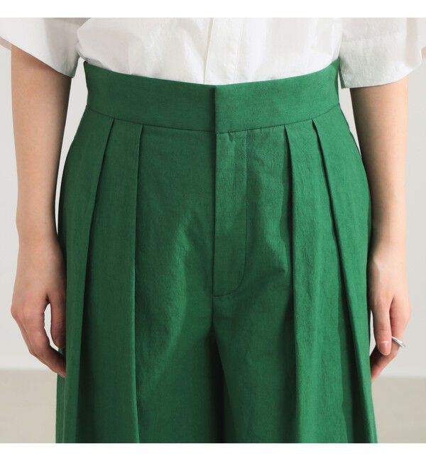 Demi-Luxe BEAMS 「AK+1 / コットン ワイドパンツ」|チノ|