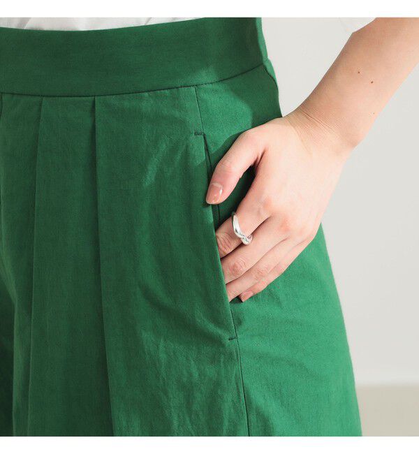 Demi-Luxe BEAMS 「AK+1 / コットン ワイドパンツ」|チノ|