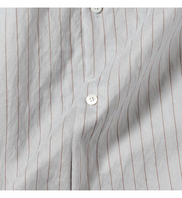 Demi-Luxe BEAMS 「AK+1 / シアー ストライプ シャツ」|シャツ・ブラウス|