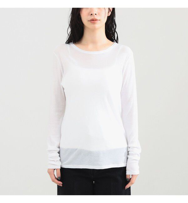 Demi-Luxe BEAMS 「シアーコットン ロングスリーブT」|Tシャツ・カットソー|