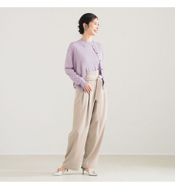 Demi-Luxe BEAMS 「シルク ノースリーブ トップス」|ニット・セーター|