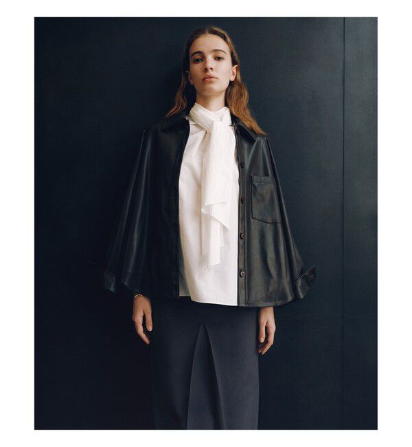 Demi-Luxe BEAMS 「フェイクレザー シャツジャケット」|ダッフルコート|