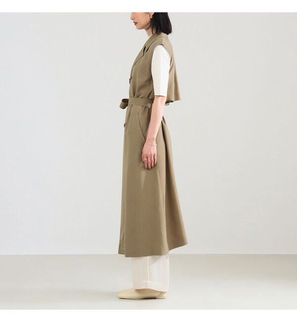 Demi-Luxe BEAMS 「ノースリーブ ロングトレンチ ワンピース」|ワンピース|