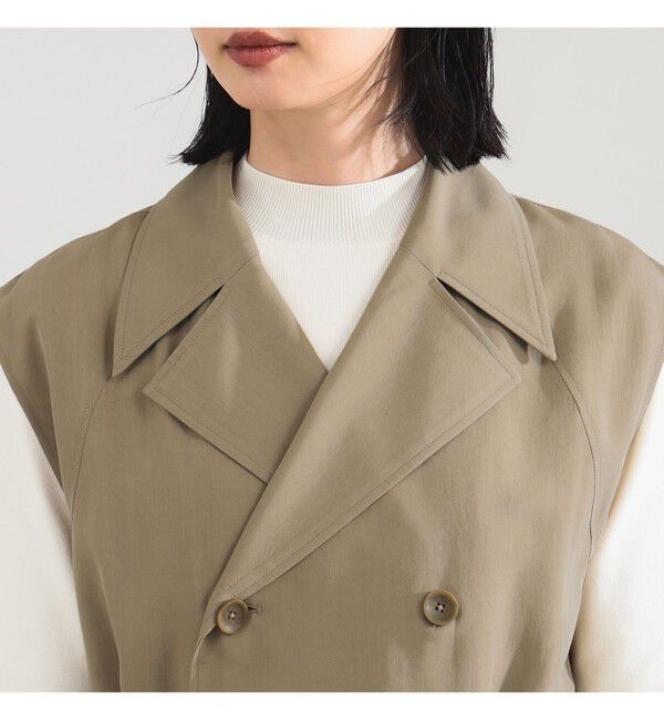 Demi-Luxe BEAMS 「ノースリーブ ロングトレンチ ワンピース」|ワンピース|