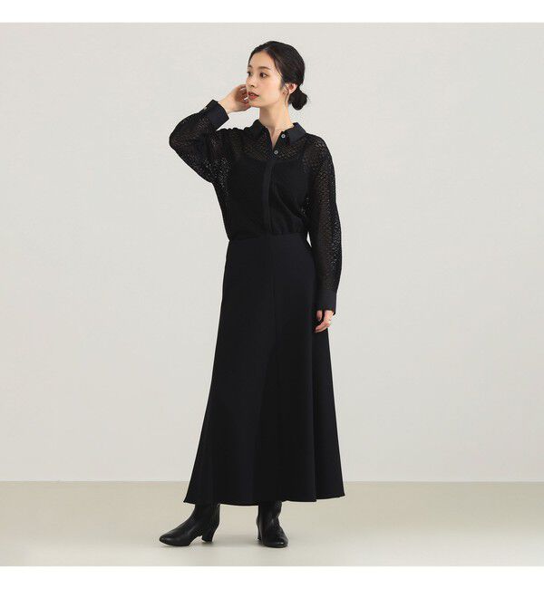 Demi-Luxe BEAMS 「比翼 レース シャツ」|シャツ・ブラウス|