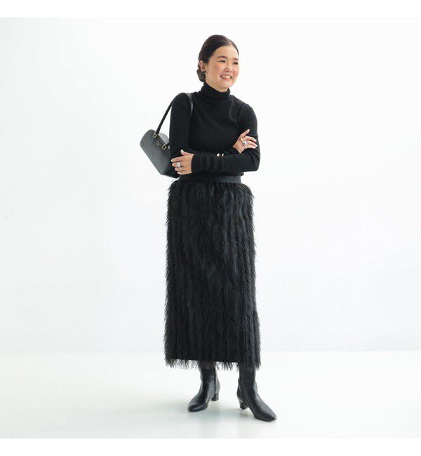 Demi-Luxe BEAMS 「フェザー ジャガード ドレス スカート .M」|スカート|