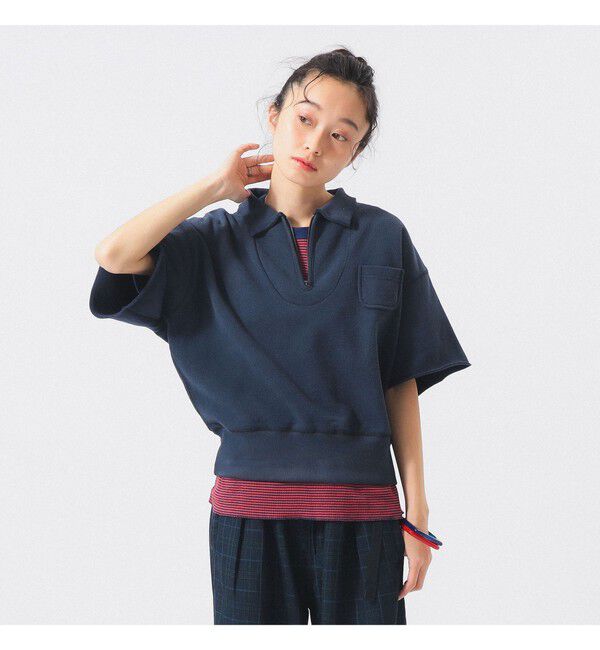 BEAMSBOY「ハーフジップ ショートスリーブ スウェット」|スウェット・ジャージ|