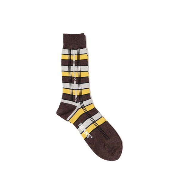 BEAMS PLUS「BEAMS PLUS / Stripe/Jacquard Socks」|ソックス|D.BROWN