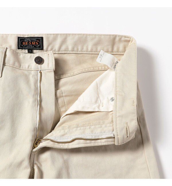BEAMS PLUS「5 ポケット テーパード ピケ パンツ」|チノ|