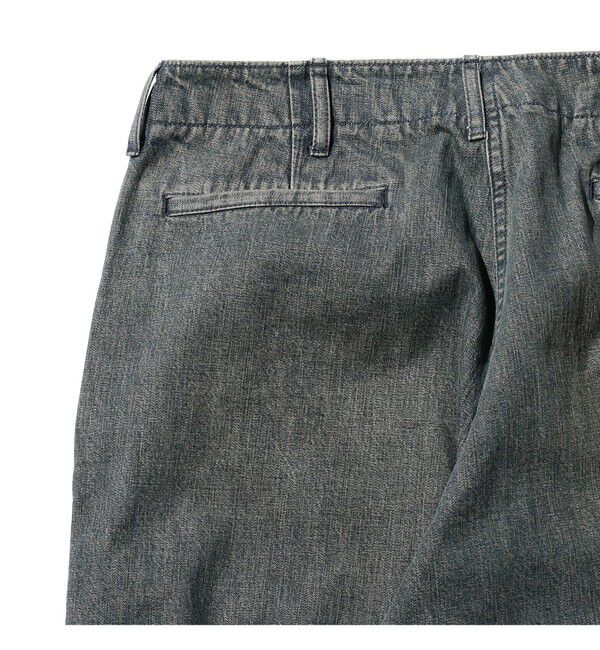 BEAMS PLUS「ダブルダイ デニム ミリタリー トラウザーズ」|チノ|