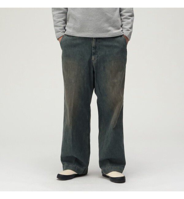 BEAMS PLUS「ダブルダイ デニム ミリタリー トラウザーズ」|チノ|