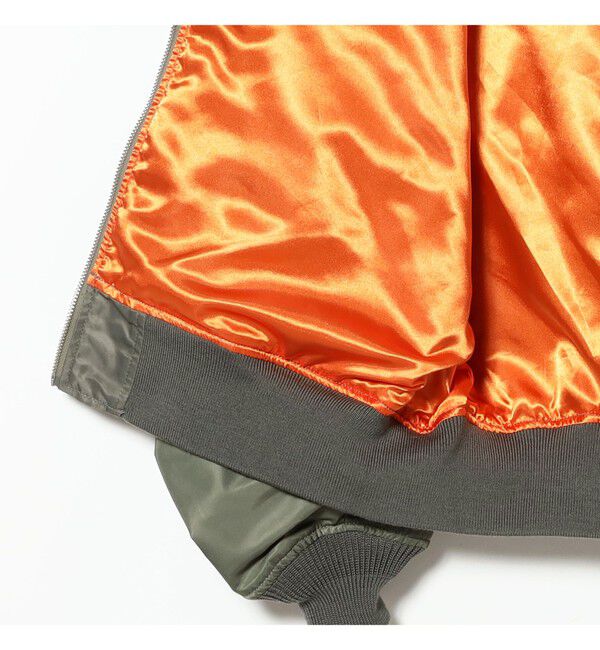 BEAMS「【ワイドフィット】クレイジー MA-1」|ブルゾン・スタジャン|