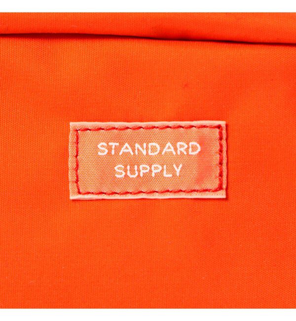 BEAMS「【別注】STANDARD SUPPLY / 2ルームスクエアポーチ M "BEAMS ORANGE"」|ポーチ|