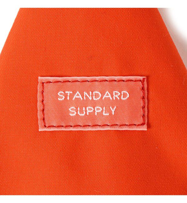 BEAMS「【別注】STANDARD SUPPLY / トライアングルチャームポーチ "BEAMS ORANGE"」|ポーチ|