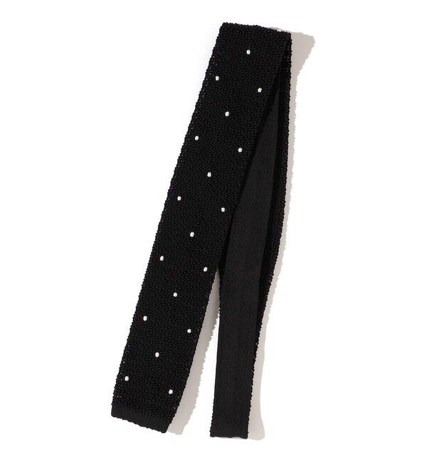 SHIPS「Southwick: ドット ニットタイ」|ネクタイ・蝶ネクタイ|ブラック