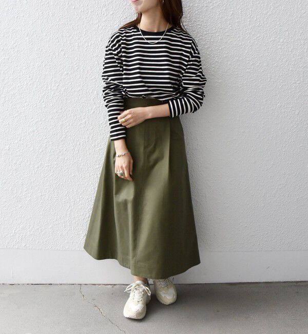 SHIPS any「SHIPS any:〈吸水速乾〉ラウンドヘム ロングスリーブ ワイド TEE」|Tシャツ・カットソー|