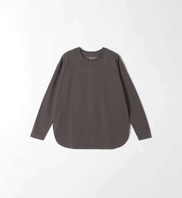 SHIPS any「SHIPS any:〈吸水速乾〉ラウンドヘム ロングスリーブ ワイド TEE」|Tシャツ・カットソー|