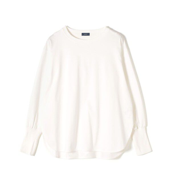 SHIPS for women「ロング リブ スリーブ カットソー  ボーダー / ソリッド」|Tシャツ・カットソー|