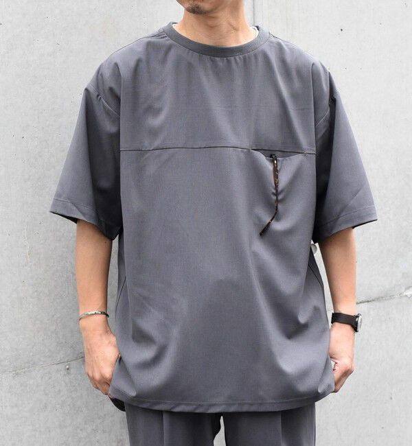 SHIPS any「SHIPS any: COOLMAX（R） サマー プルオーバー Tシャツ (セットアップ対応) 24SS◇」|Tシャツ・カットソー|