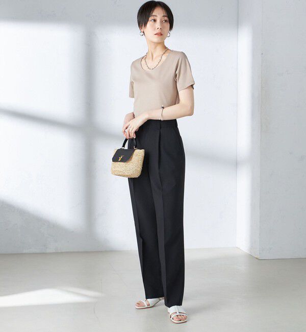 SHIPS for women「〈手洗い可能〉綿 SORONA クルーネック TEE◇」|Tシャツ・カットソー|