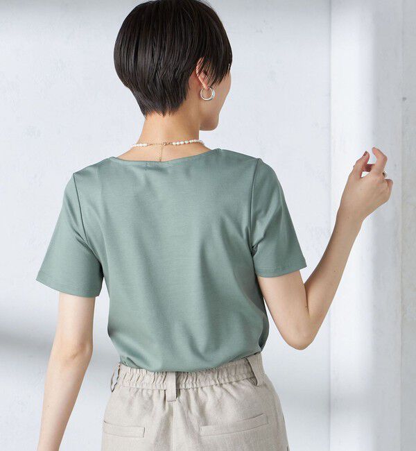 SHIPS for women「〈手洗い可能〉綿 SORONA クルーネック TEE◇」|Tシャツ・カットソー|