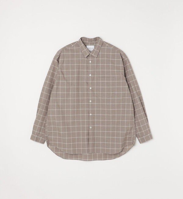 SHIPS any「SHIPS any: オーバーサイズ レギュラーカラー チェック／ストライプ 長袖 シャツ◇」|シャツ・ブラウス|