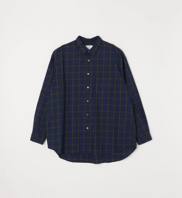 SHIPS any「SHIPS any: オーバーサイズ レギュラーカラー チェック／ストライプ 長袖 シャツ◇」|シャツ・ブラウス|