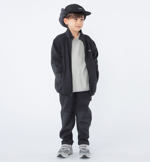 SHIPS KIDS「SHIPS KIDS:100～130cm / ポコポコ ワッフル 長袖 カットソー」|Tシャツ・カットソー|